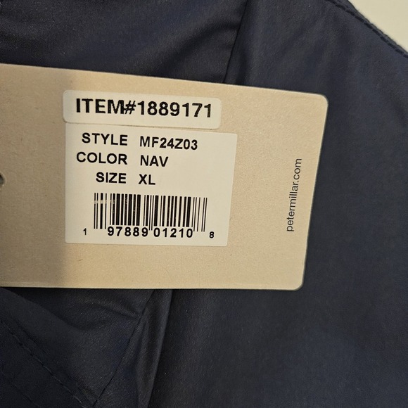 Peter Millar Norfolk Bomber Jacket / MF24Z03 / Color Navy / X-Large - Picture 8 of 13